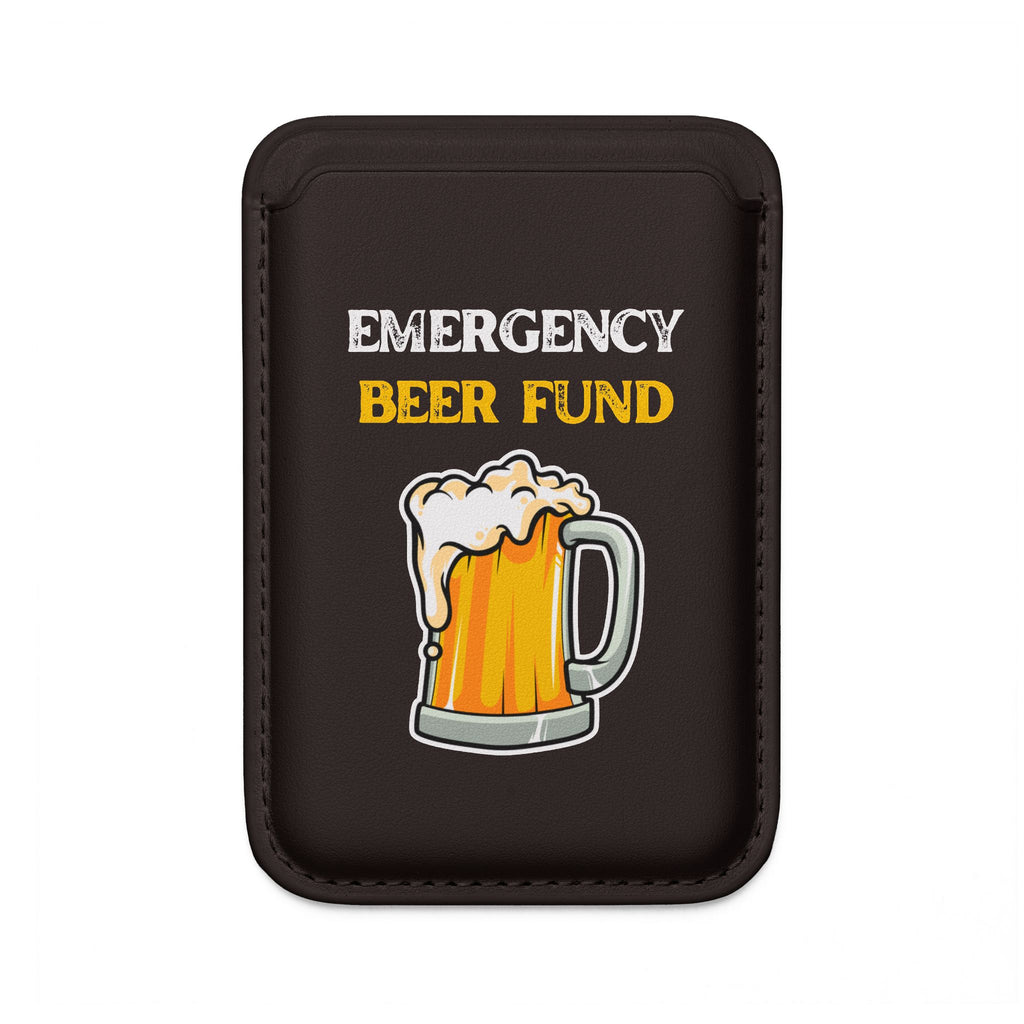 Emergency Beer Fund MagSafe Wallet — Slim Vegan Wallet with Pint Glass Design