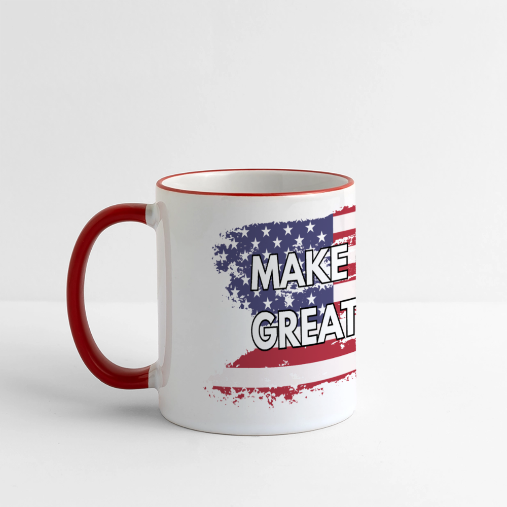 Make Coffee Great Again Mug - white/red