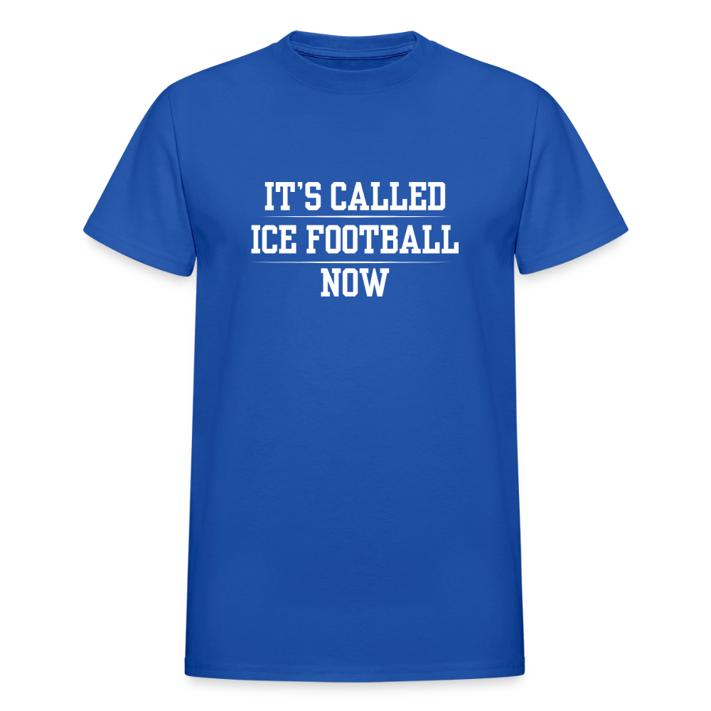 Its called ICE FOOTBALL now tshirt - royal blue