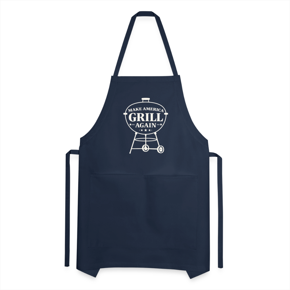 Make America Grill Again Apron - navy