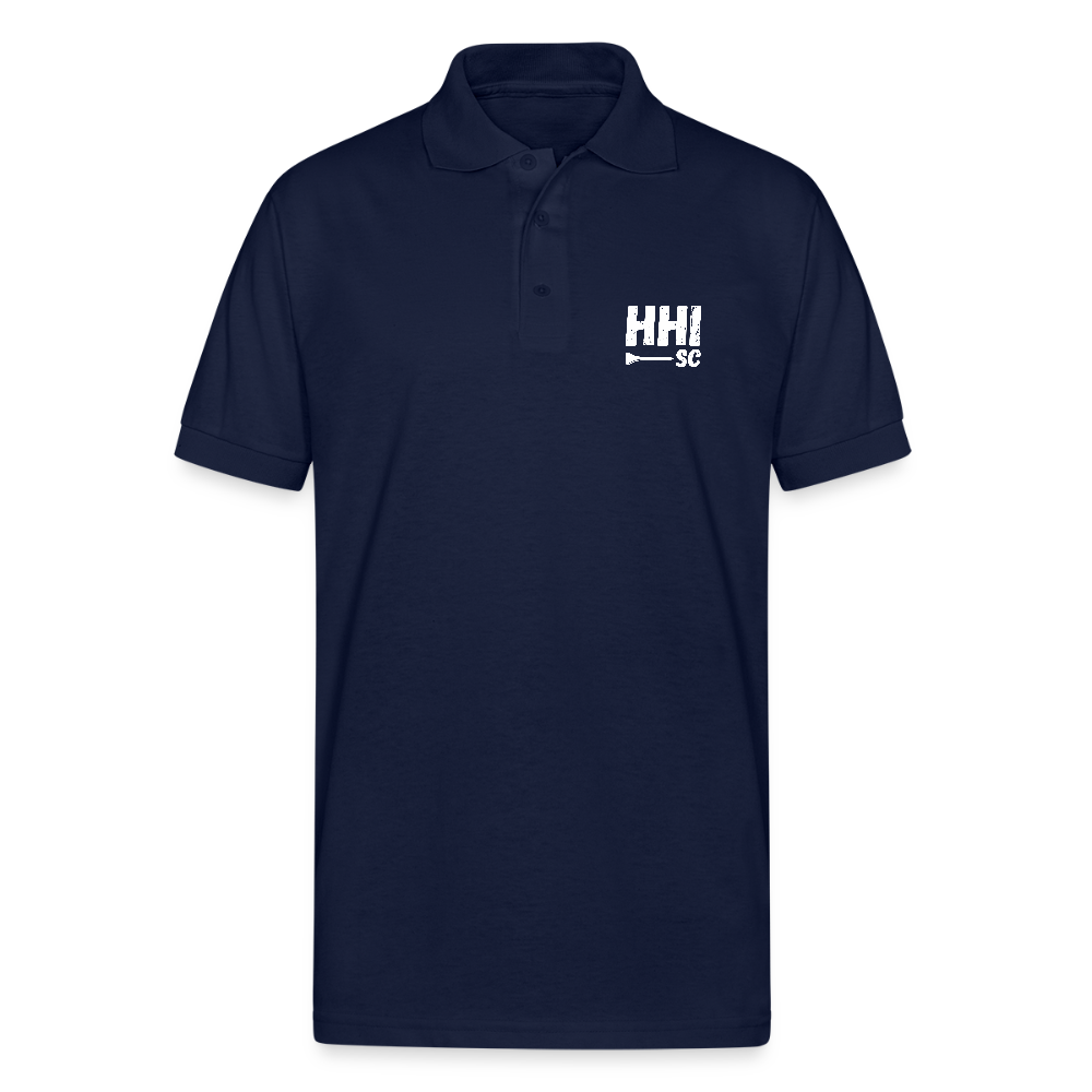HHI SC Golf Tee Polo (Unisex) - navy