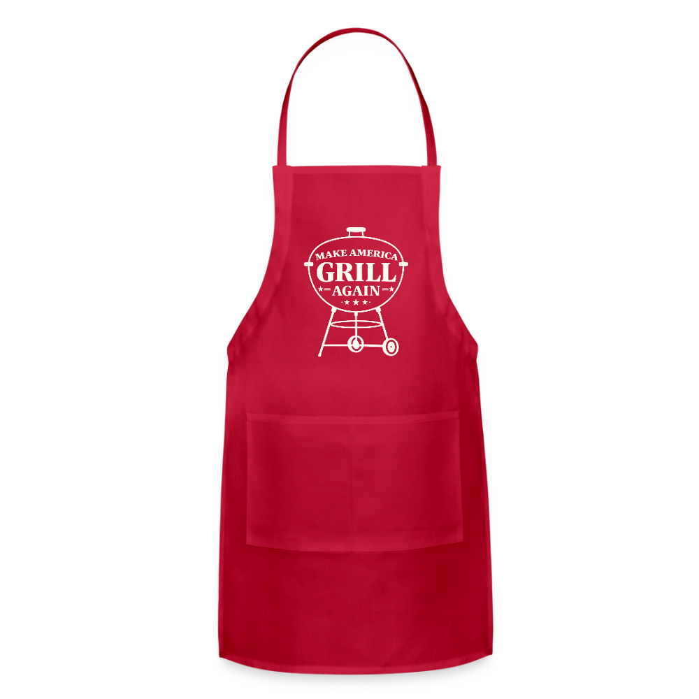 Make America Grill Again Apron - red