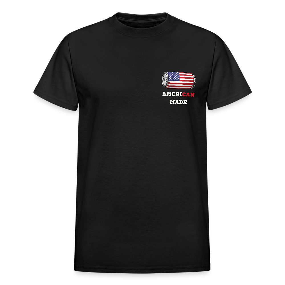 American Made Beer Can Tshirt - America's 250th Anniversary - black