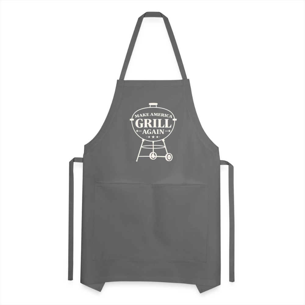 Make America Grill Again Apron - charcoal