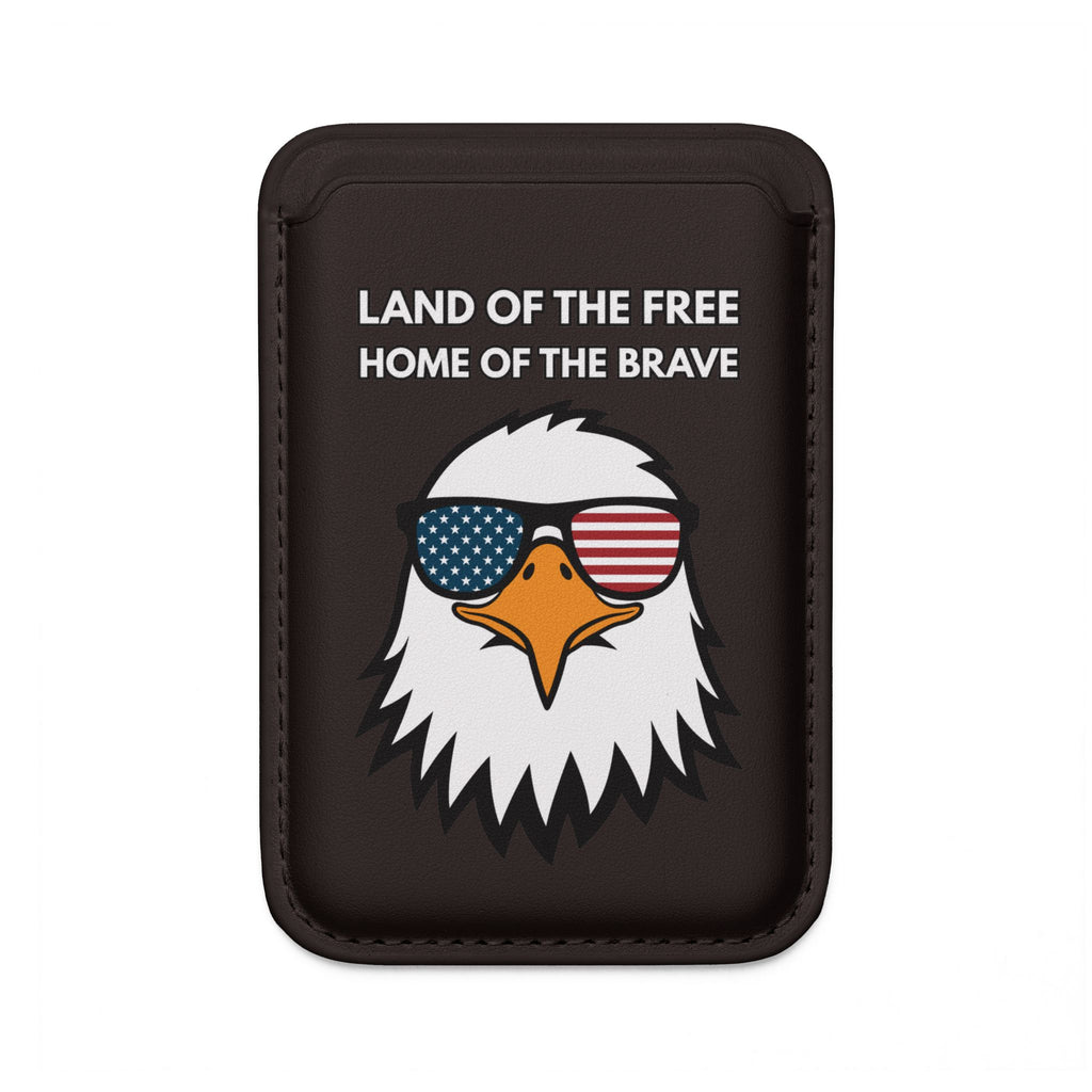 Patriotic Eagle MagSafe Wallet — "Land of the Free, Home of the Brave"